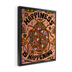 Happiness is Happening Framed Canvas Print Gallery Image 2