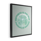 Happiness Is The True Measure of Success in Mint Framed Canvas Print Gallery Image 2