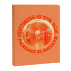 Happiness Is The True Measure of Success in Orange Canvas Print Gallery Image 8