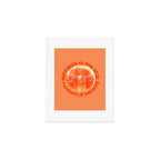Happiness Is The True Measure of Success in Orange Art Print Gallery Image 1