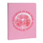 Happiness Is The True Measure of Success in Pink Canvas Print Gallery Image 8