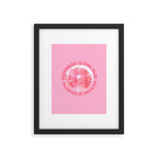 Happiness Is The True Measure of Success in Pink Framed Art Print Gallery Image 6