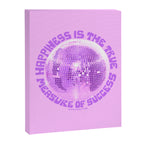 Happiness Is The True Measure of Success in Purple Canvas Print Gallery Image 8