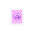 Happiness Is The True Measure of Success in Purple Art Print Gallery Image 1