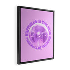 Happiness Is The True Measure of Success in Purple Framed Canvas Print Gallery Image 2