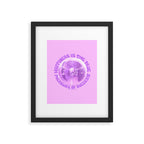 Happiness Is The True Measure of Success in Purple Framed Art Print Gallery Image 6