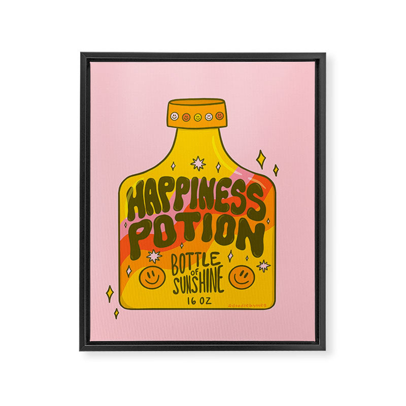 Happiness Potion Framed Canvas Print Gallery Image 8