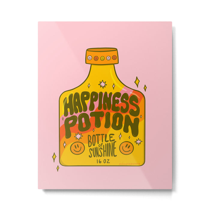 Happiness Potion Metal Print Gallery Image 1