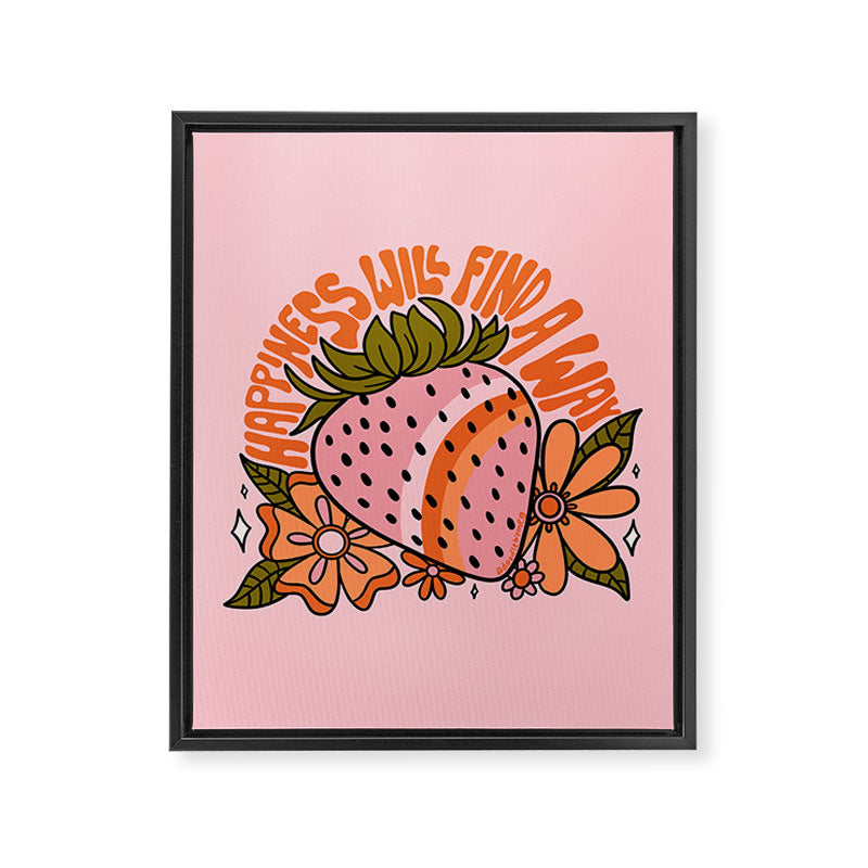 Happiness Will Find A Way Framed Canvas Print Gallery Image 8