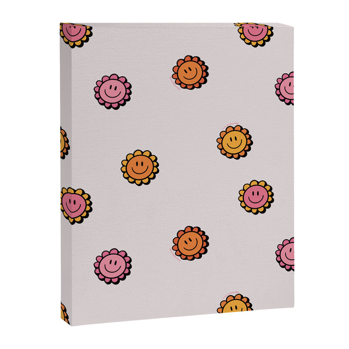 Happy Flower Print in Cream Canvas Print Gallery Image 1