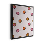 Happy Flower Print in Cream Framed Canvas Print Gallery Image 2