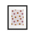 Happy Flower Print in Cream Framed Art Print Gallery Image 6