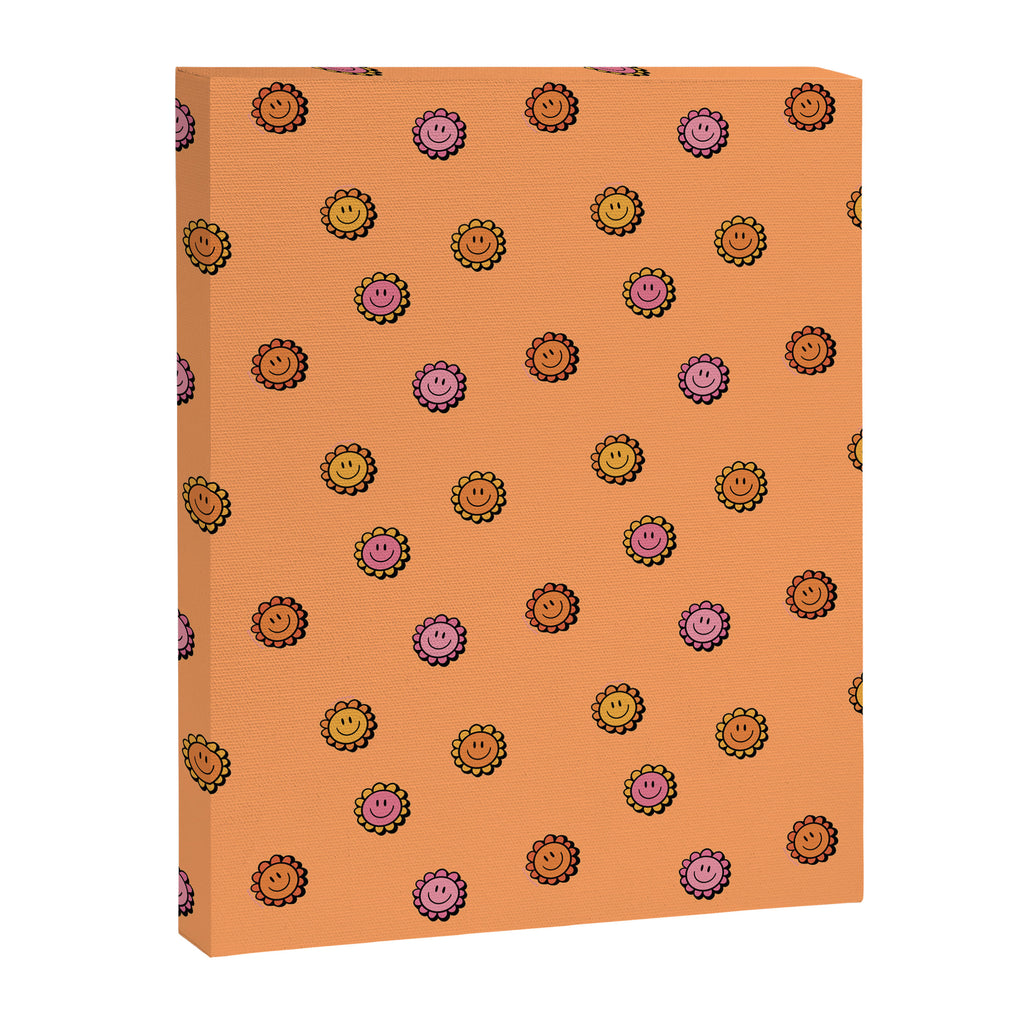 Happy Flower Print in Orange Canvas Print Gallery Image 8