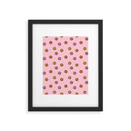 Happy Flowers Print in Pink Framed Art Print Gallery Image 6