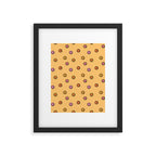 Happy Flowers Print in Yellow Framed Art Print Gallery Image 6
