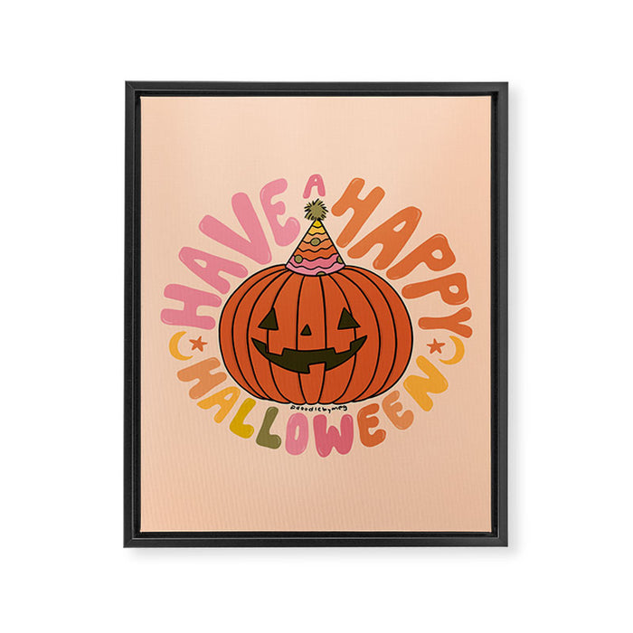 Happy Halloween Framed Canvas Print Gallery Image 1