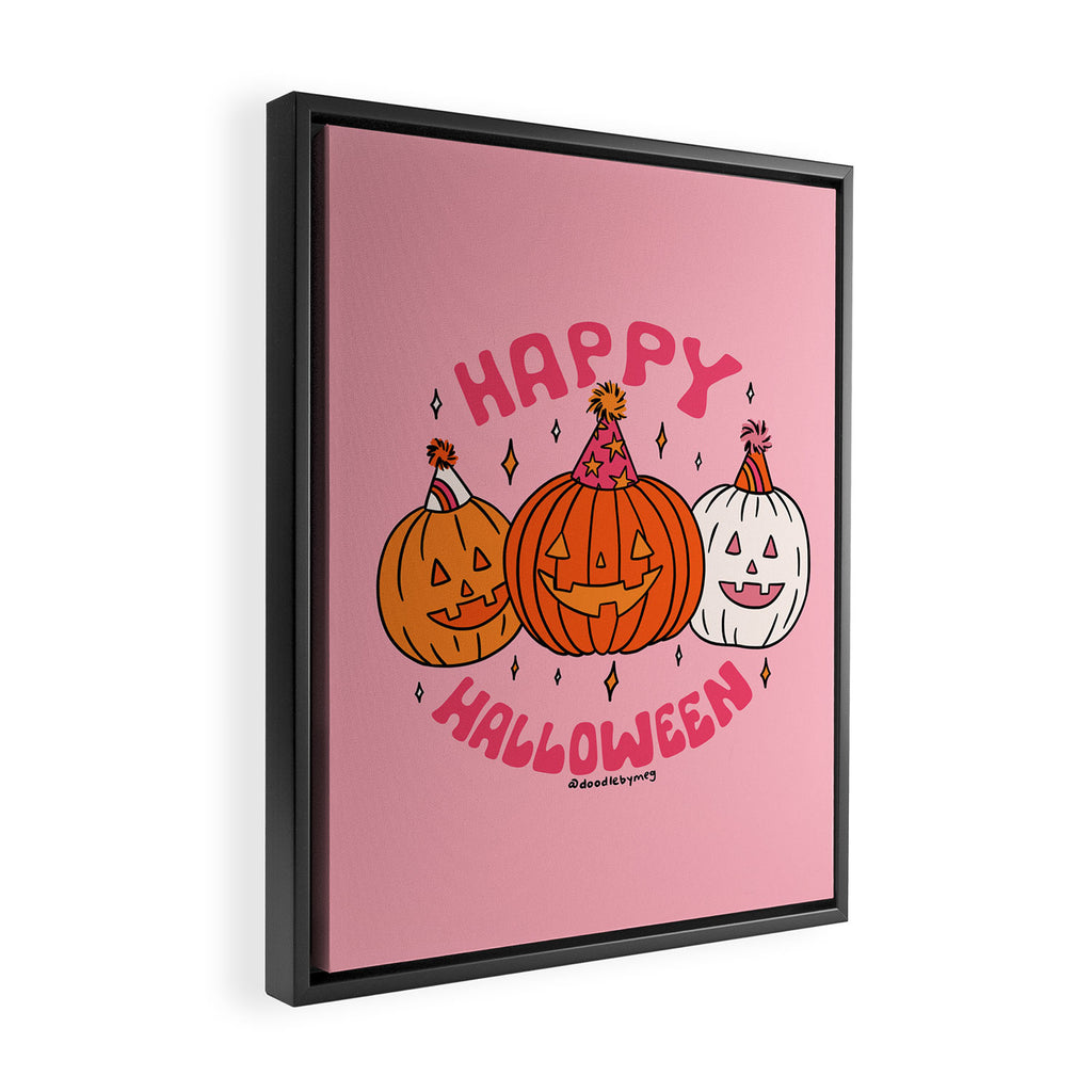 Happy Halloween Party Framed Canvas Print Gallery Image 2