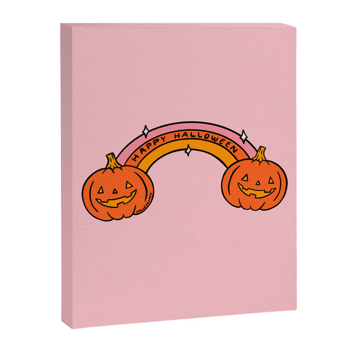Happy Halloween Rainbow Canvas Print Gallery Image 1