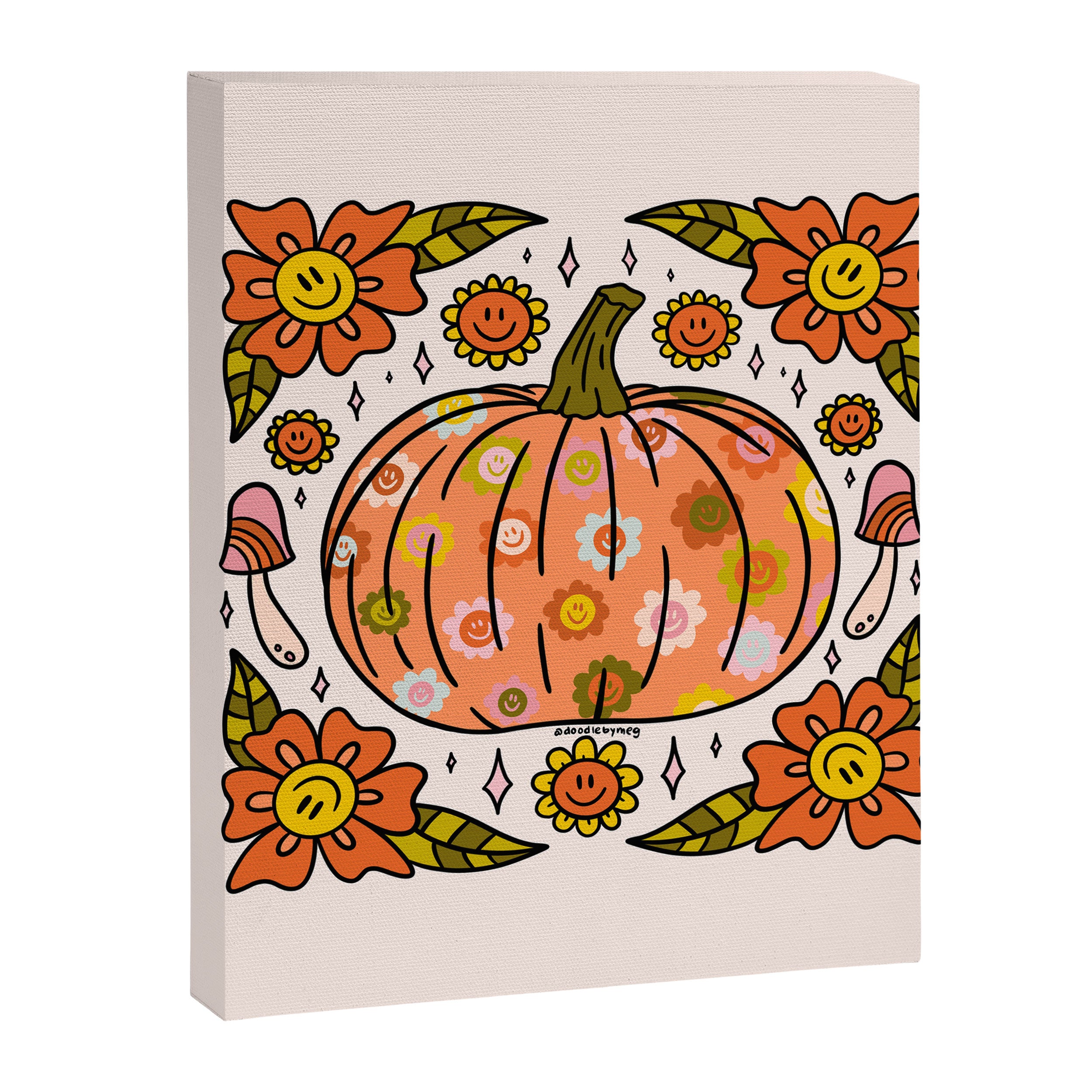 Happy Pumpkin Canvas Print Gallery Image 8
