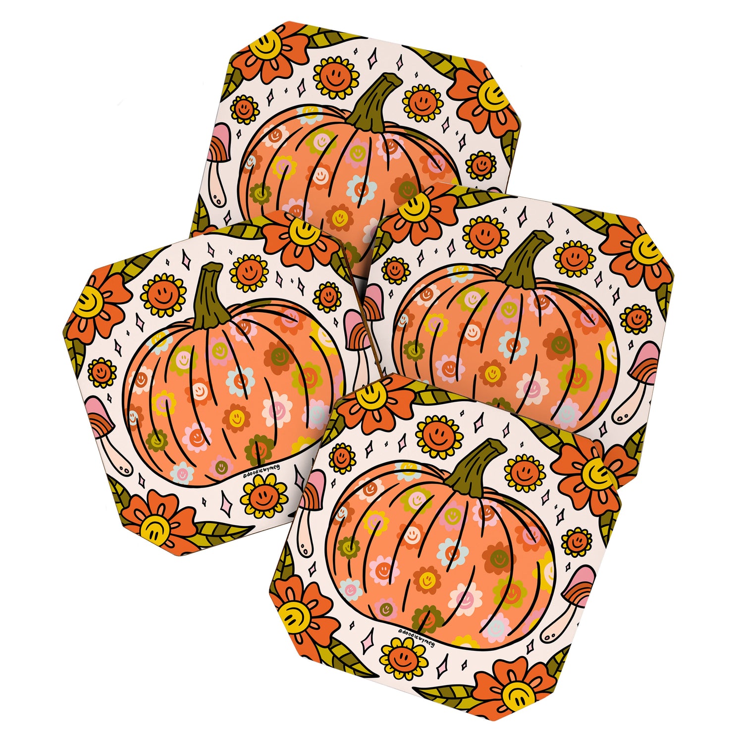 Happy Pumpkin Coaster Gallery Image 1