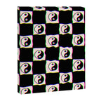 Happy Yin Yang Checkered Print Canvas Print Gallery Image 8