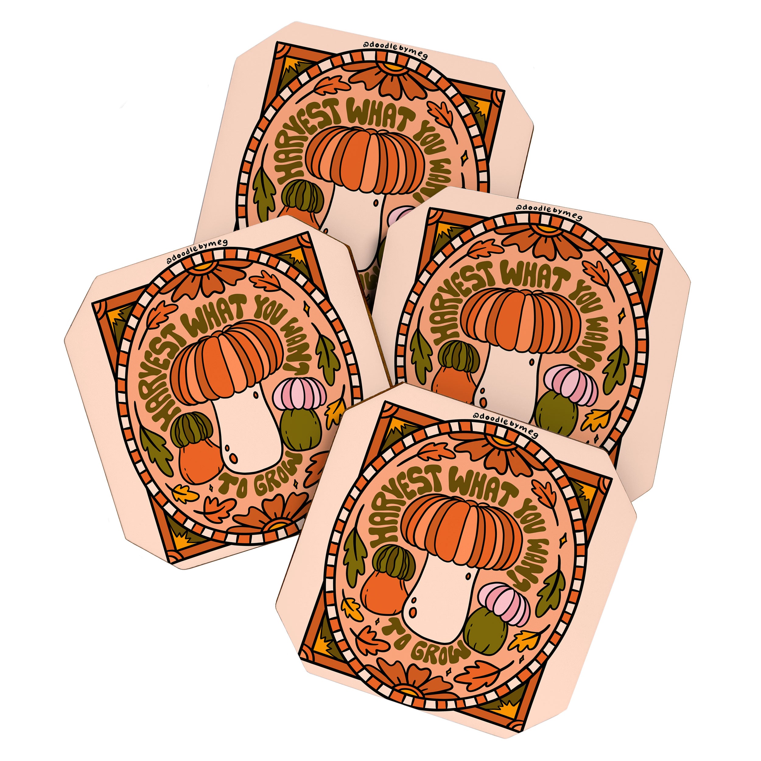 Harvest What You Want To Grow Coaster Gallery Image 1
