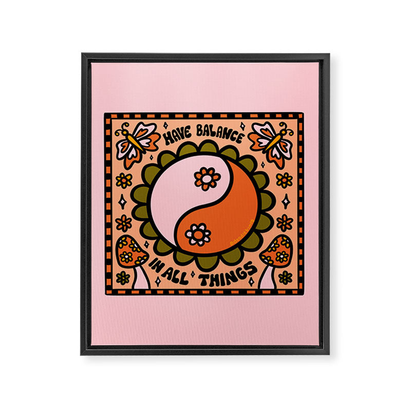 Have Balance Framed Canvas Print Gallery Image 8