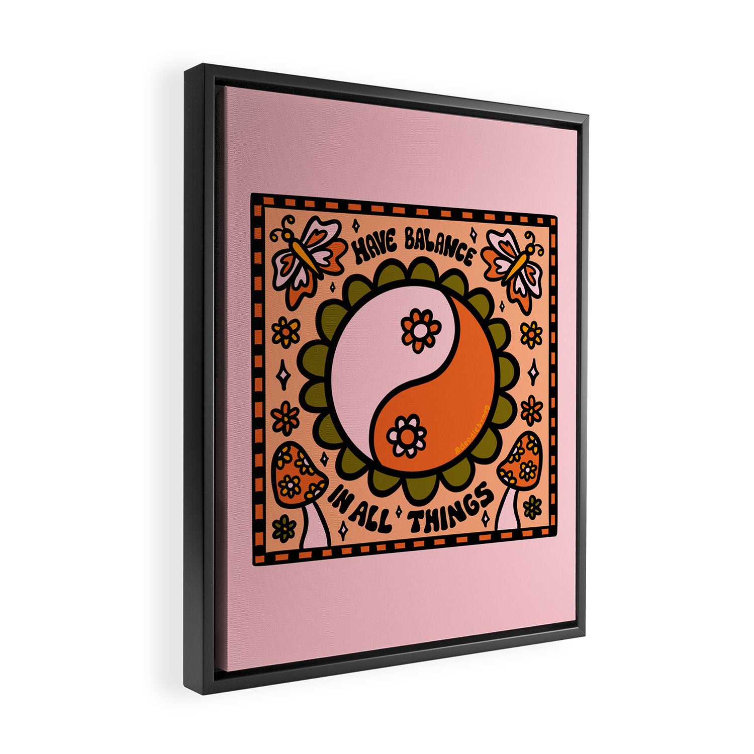 Have Balance Framed Canvas Print Gallery Image 2