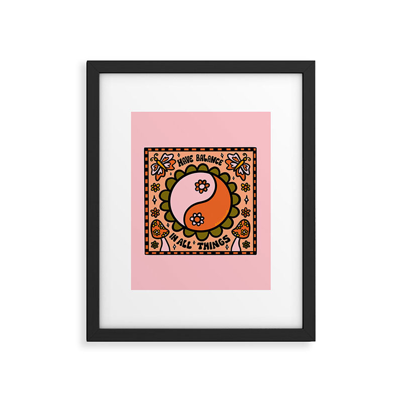 Have Balance Framed Art Print Gallery Image 6