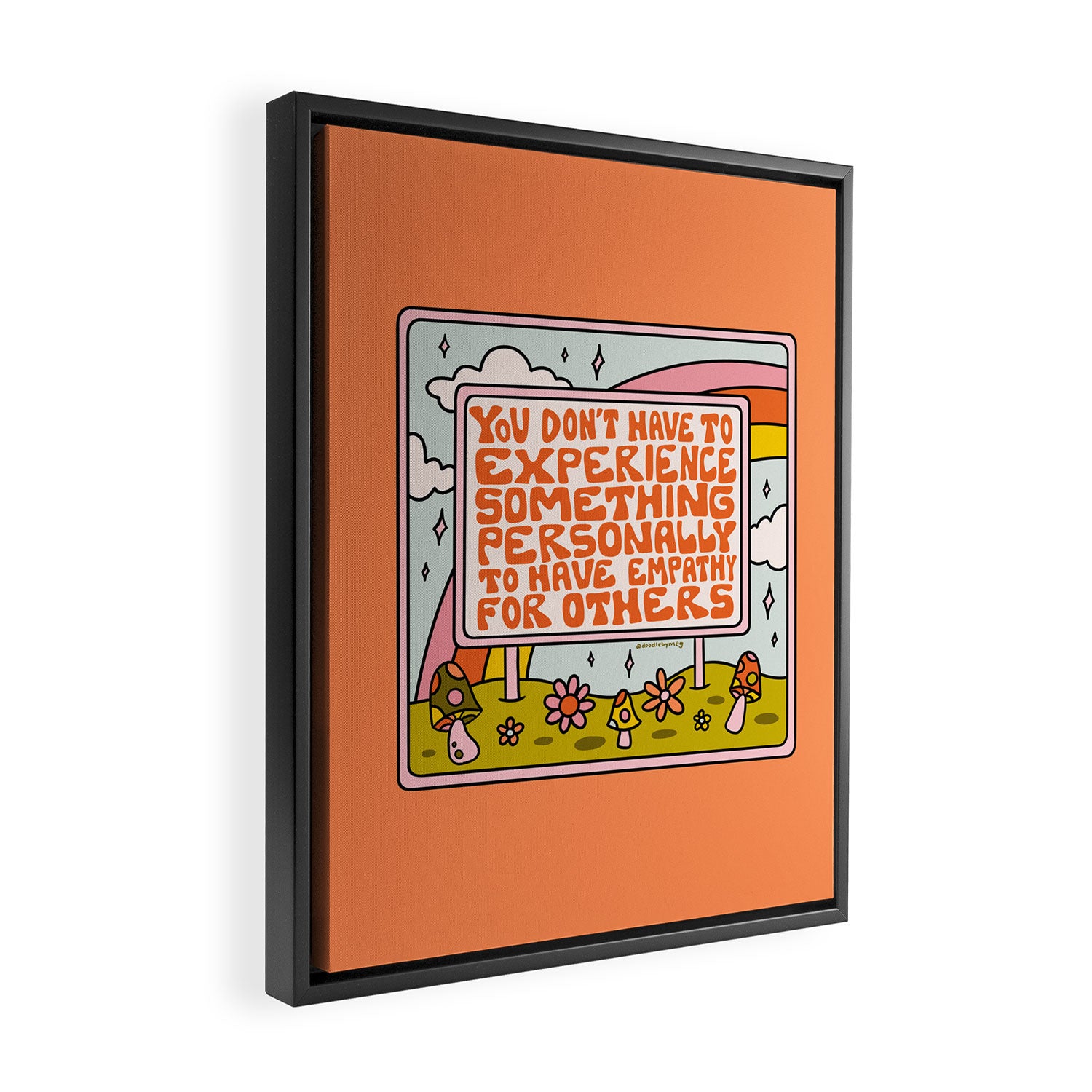 Have Empathy for Others Framed Canvas Print Gallery Image 2