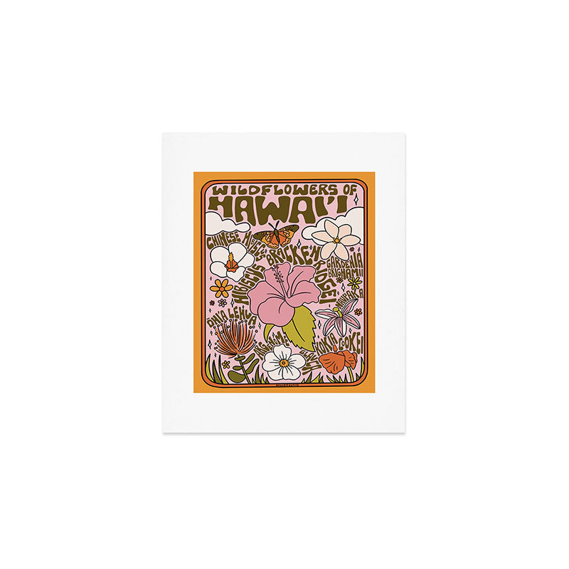 Hawaii Wildflowers Art Print Gallery Image 1
