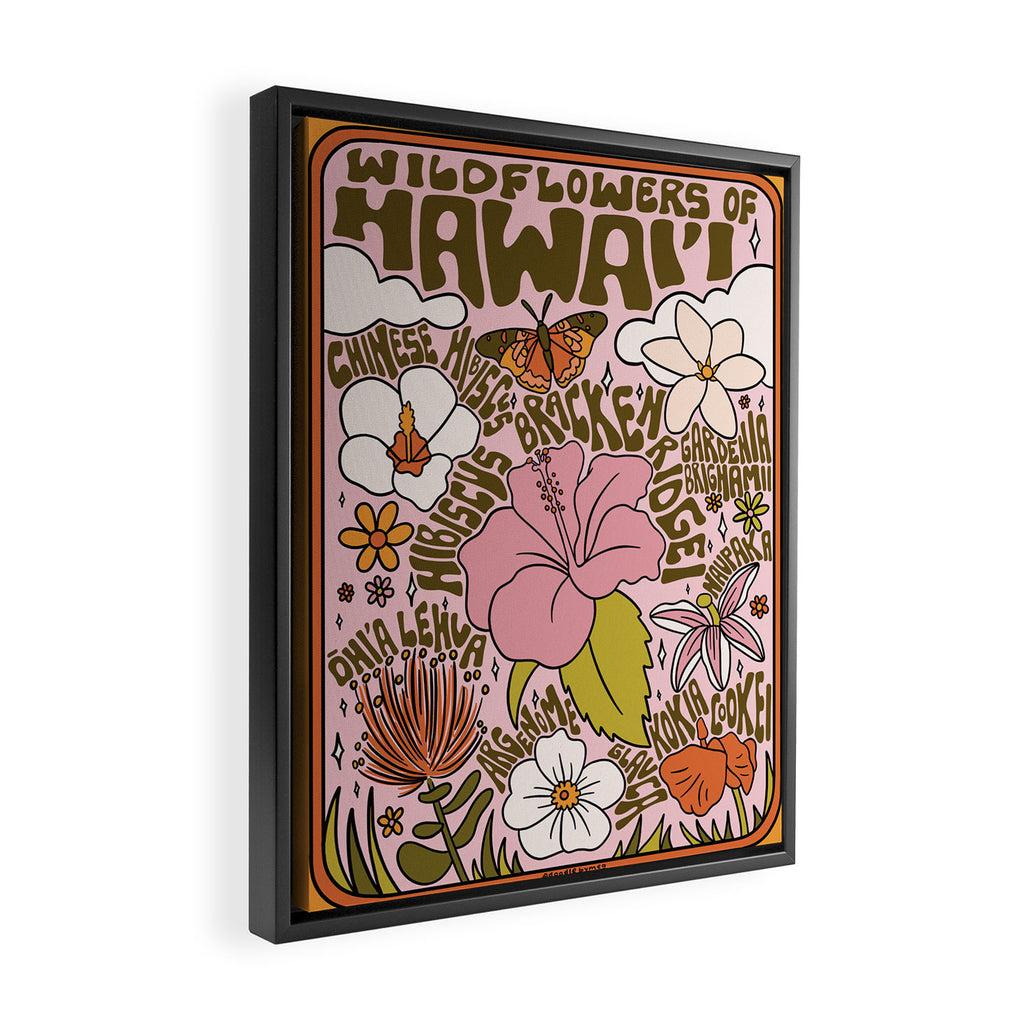Hawaii Wildflowers Framed Canvas Print Gallery Image 2