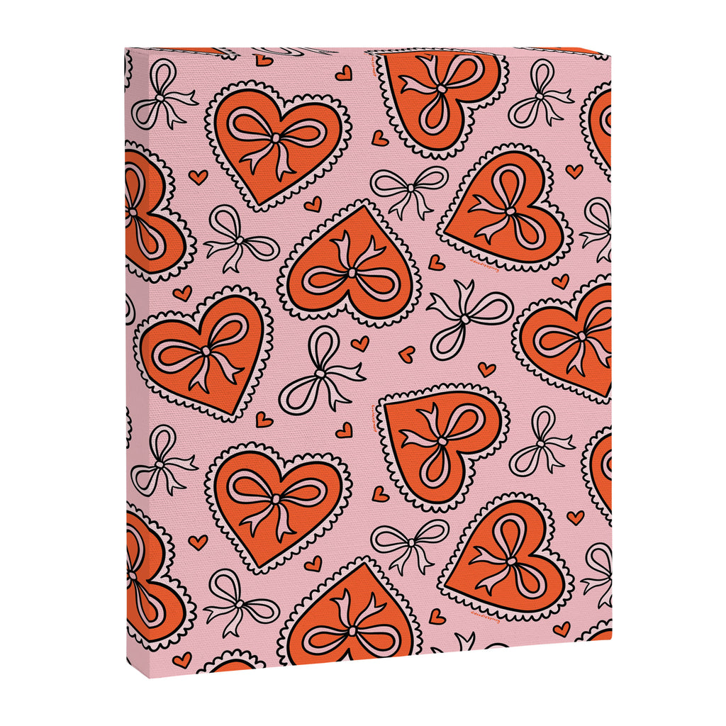 Heart Bow Print Canvas Print Gallery Image 8