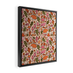 Hedgehog in the Autumn Print Framed Canvas Print Gallery Image 2