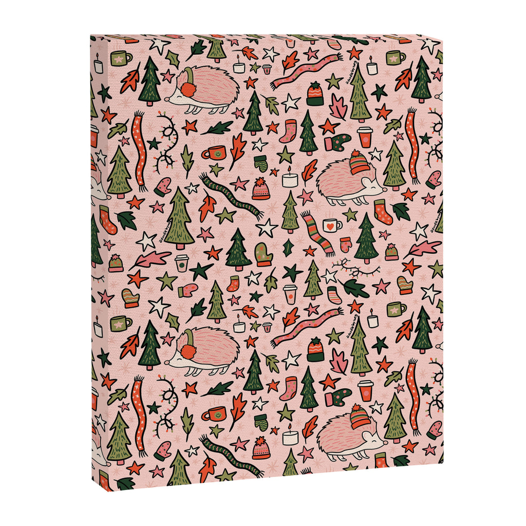 Hedgehog in Winter Print Canvas Print Gallery Image 8