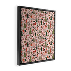 Hedgehog in Winter Print Framed Canvas Print Gallery Image 2