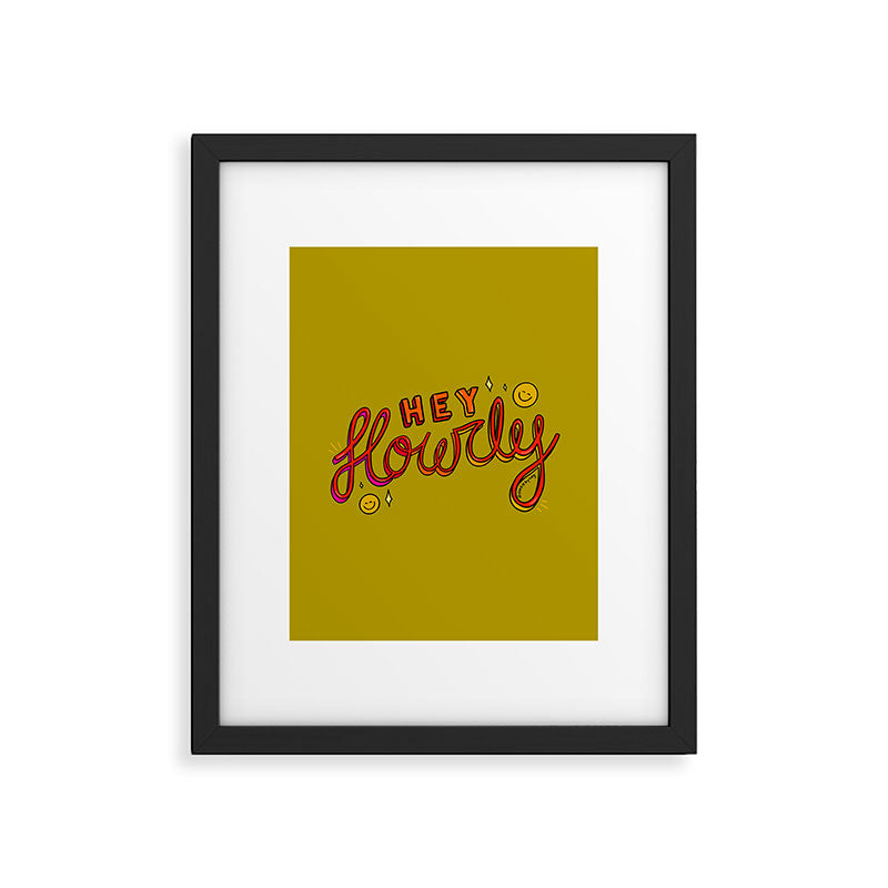 Hey Howdy Framed Art Print Gallery Image 6