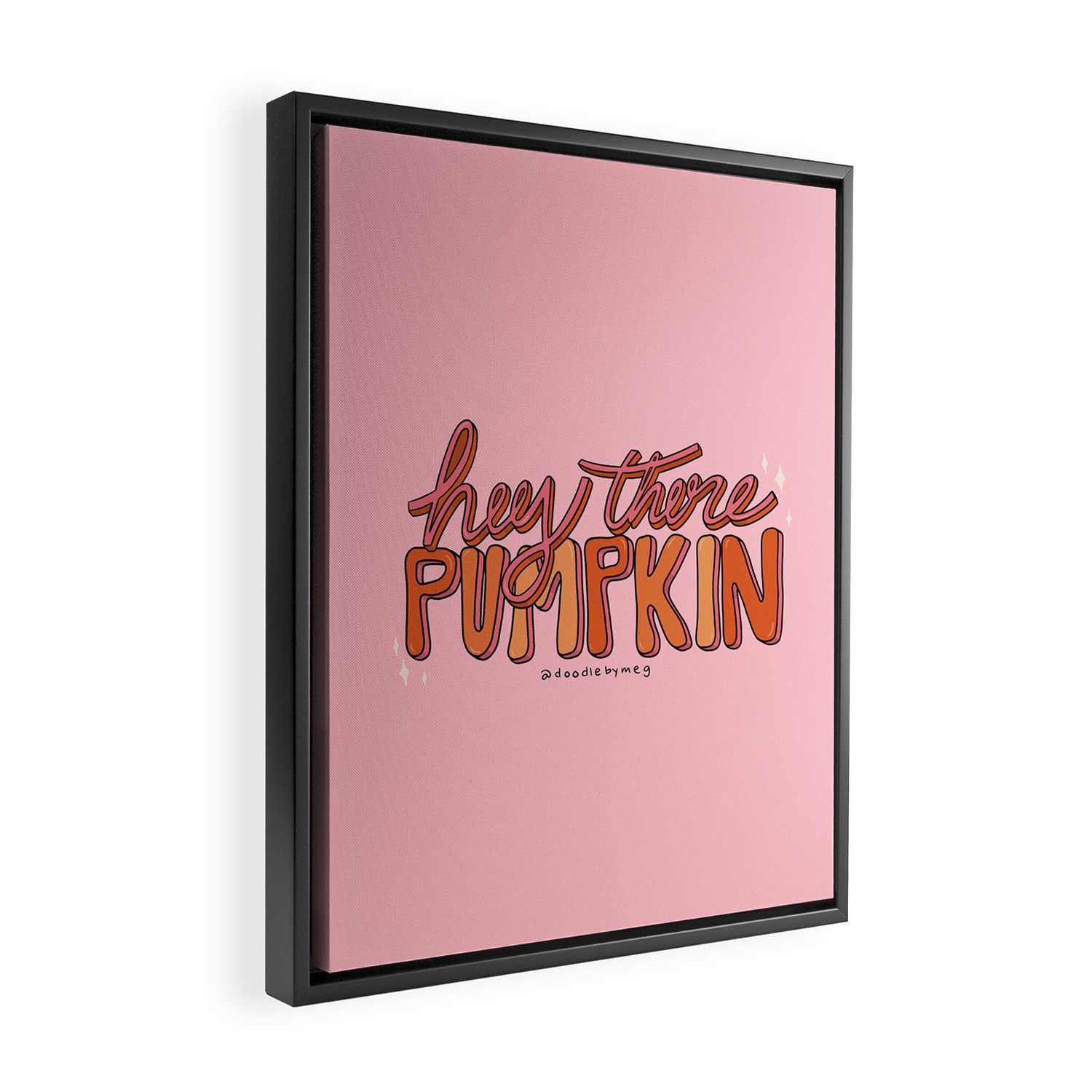 Hey There Pumpkin Framed Canvas Print Gallery Image 2