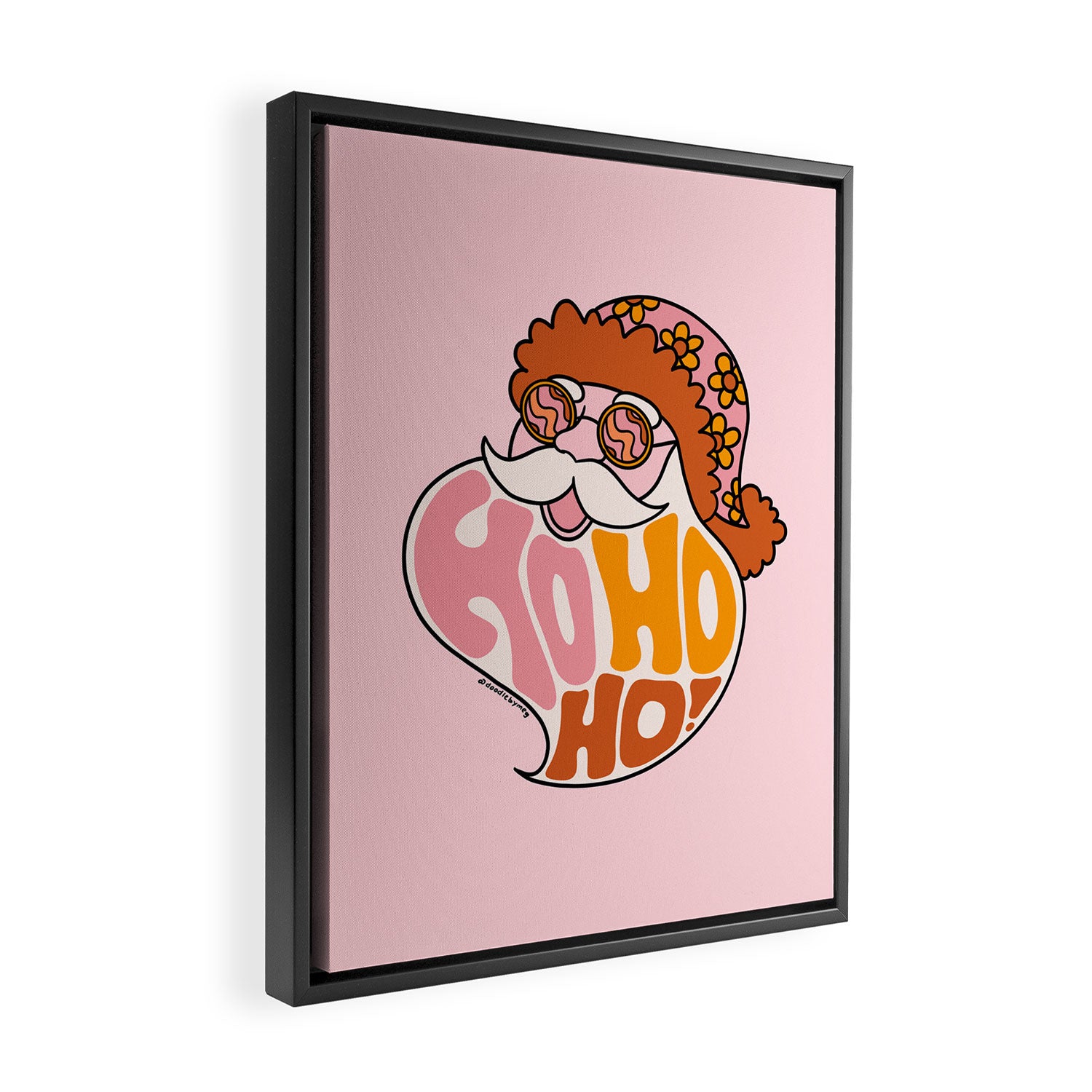 Hippie Ho Ho Ho Framed Canvas Print Gallery Image 2