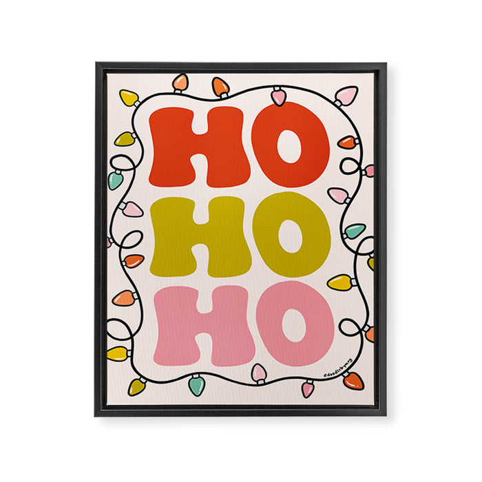 Ho Ho Ho Framed Canvas Print Gallery Image 1
