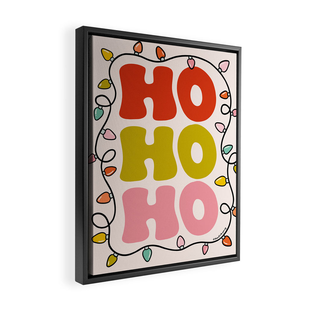 Ho Ho Ho Framed Canvas Print Gallery Image 2