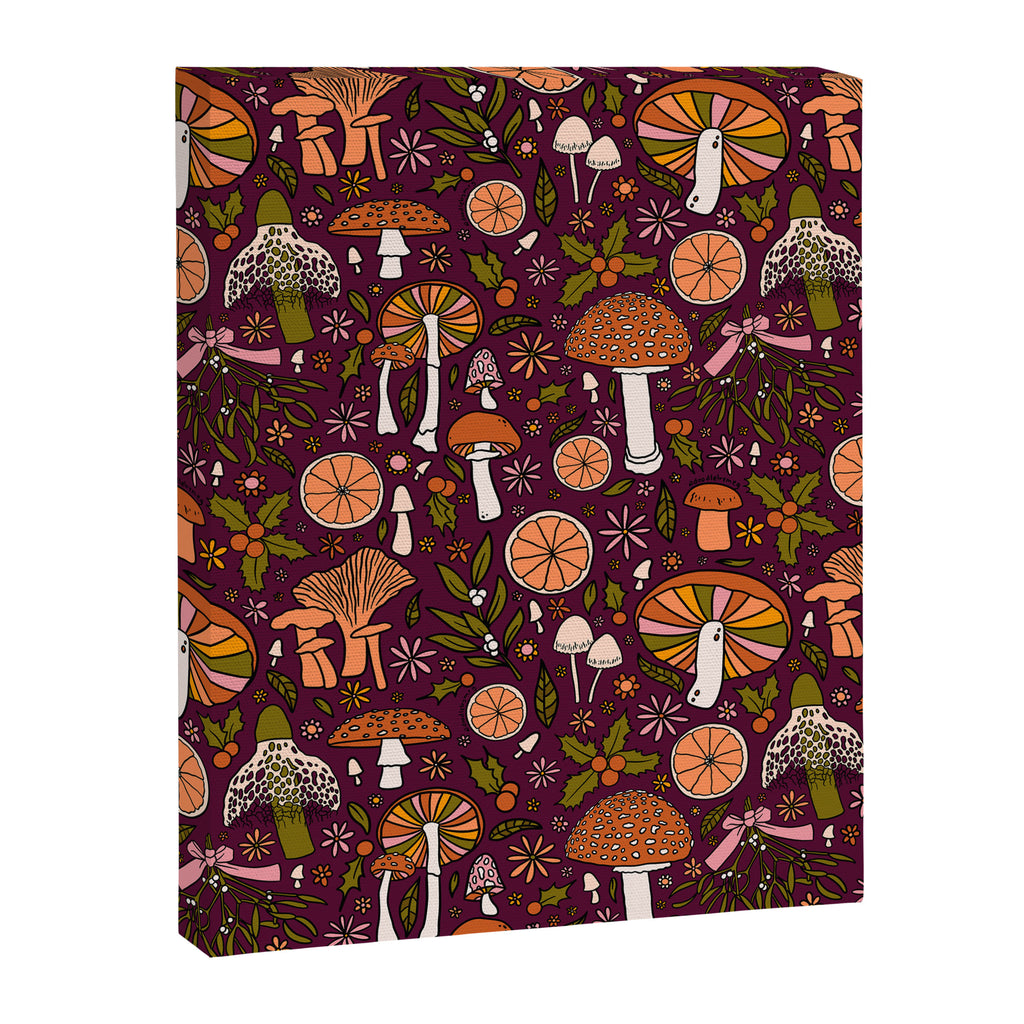 Holiday Mushroom Print Canvas Print Gallery Image 8