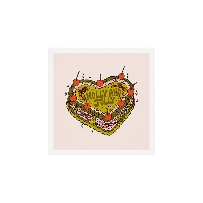 Holly Jolly Cake Art Print Gallery Image 1