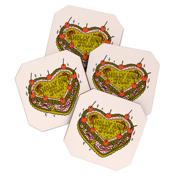 Holly Jolly Cake Coaster Gallery Image 1