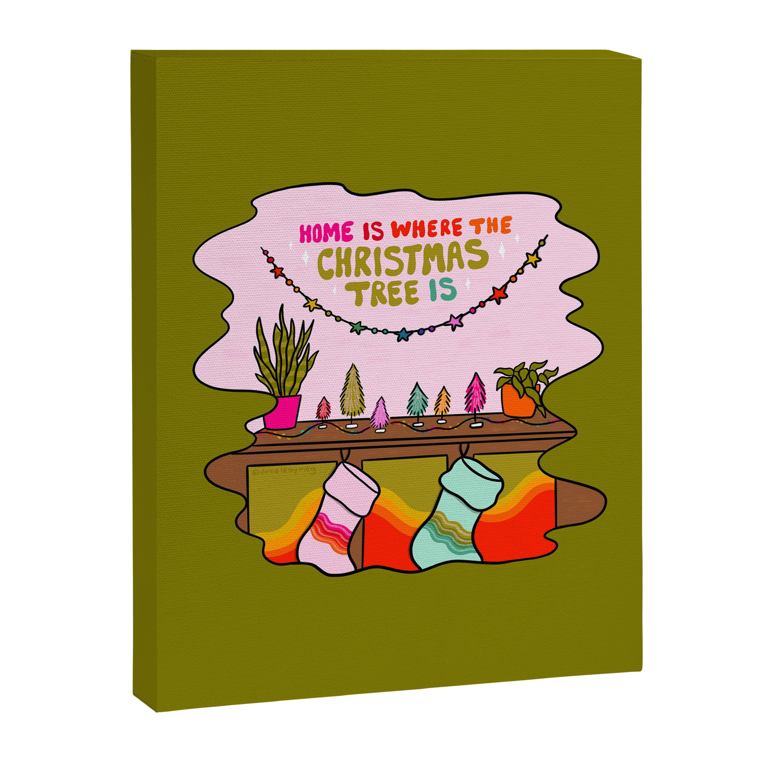 Home Is Where the Christmas Tree Is Canvas Print Gallery Image 8