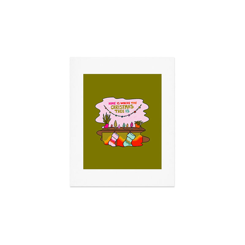 Home Is Where the Christmas Tree Is Art Print Gallery Image 1