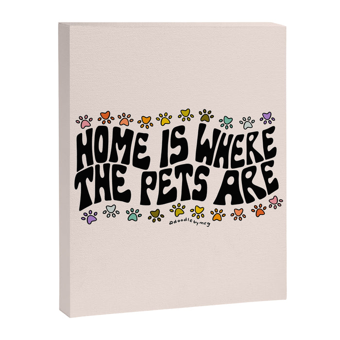 Home Is Where The Pets Are Canvas Print Gallery Image 1