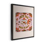 Hot Tea Makes Me Happy Framed Canvas Print Gallery Image 2