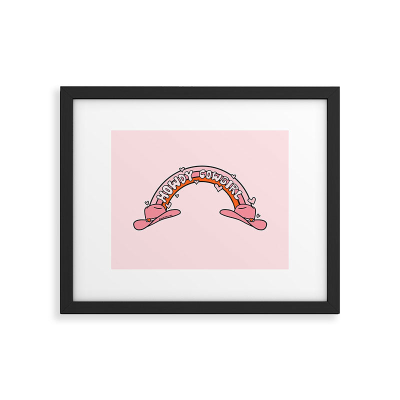 Howdy Cowgirl Framed Art Print Gallery Image 6