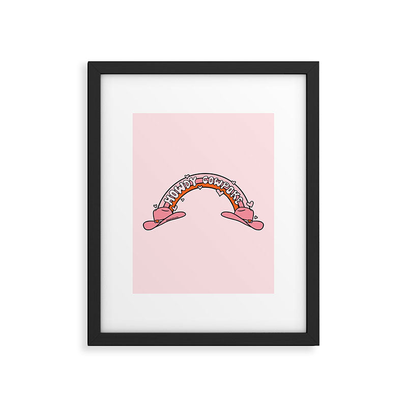 Howdy Cowpoke Framed Art Print Gallery Image 6